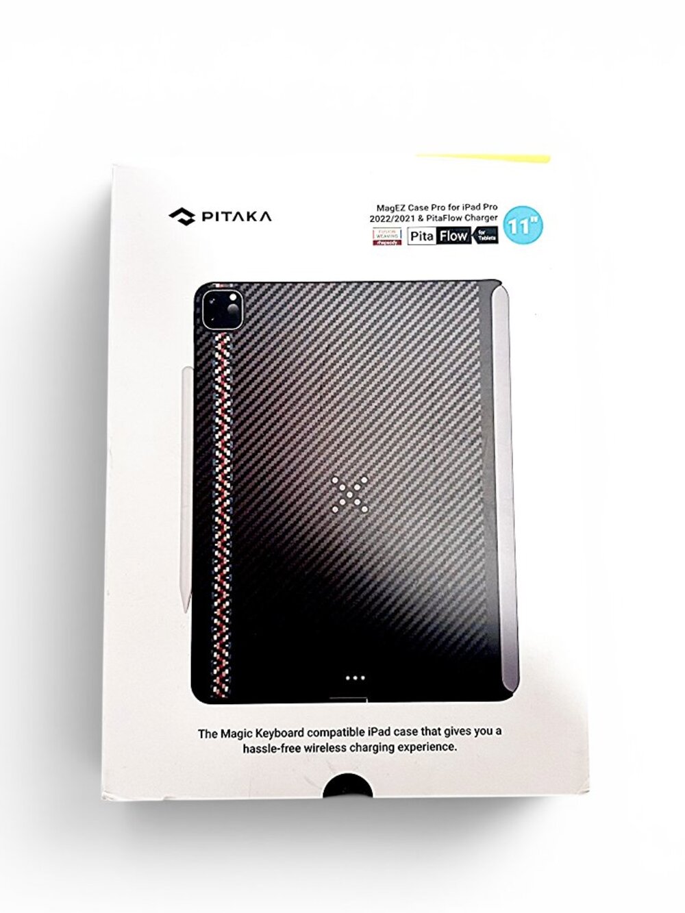 PITAKA iPad Pro 11 Case 2021 2022 Magic Keyboard Pencil Charger Rhapsody